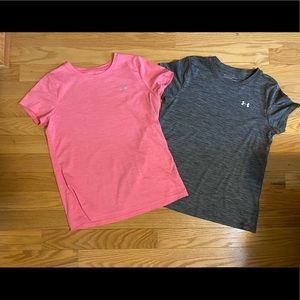 2 UNDER ARMOUR Women’s T-Shirts: Size LARGE
